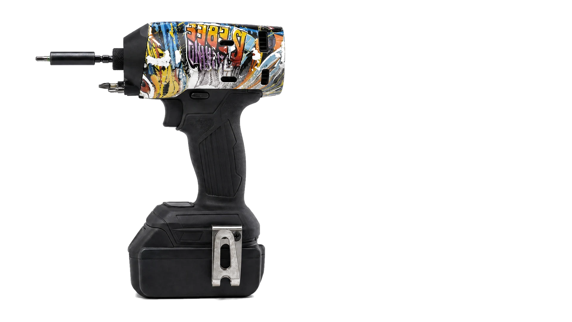 Toolcover Street Graffiti op professioneel gereedschap — zijaanzicht