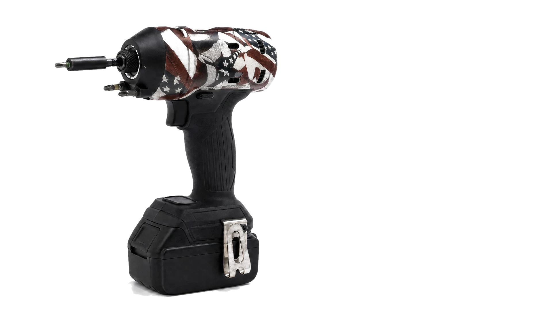Toolcover American Power op professioneel gereedschap — driekwart vooraanzicht